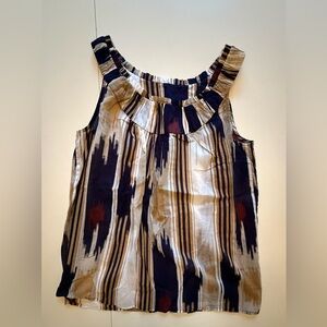 Mossimo Supply Co. Women's Sleeveless Blouse - Navy, Cream, and Burgundy